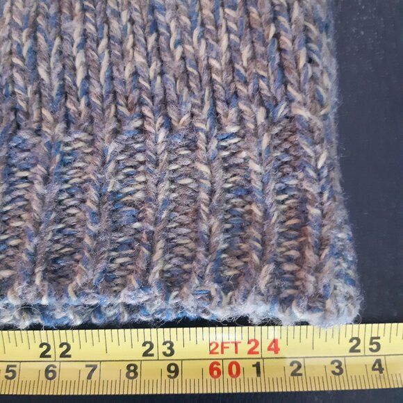 Nevada SZ L Turtle Neck Heavy Weight Sweater, Blue, Taupe & Cream - Picture 11 of 16